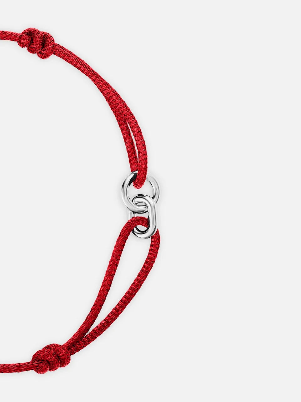 RED UNITY BRACELET | SILVER