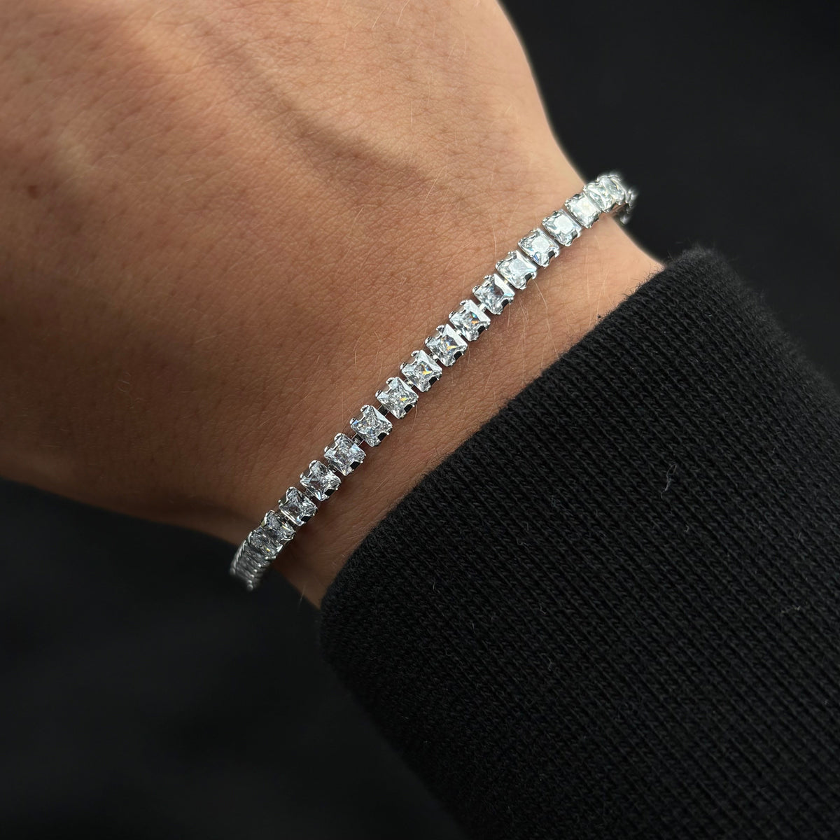 PETITE SQUARE BRACELET | SILVER