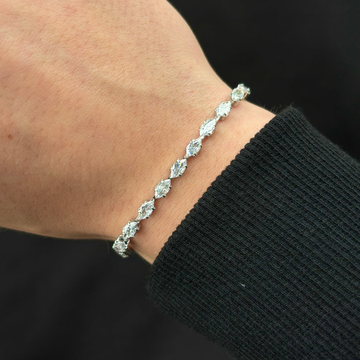 LUMIÈRE CRYSTAL BRACELET | SILVER