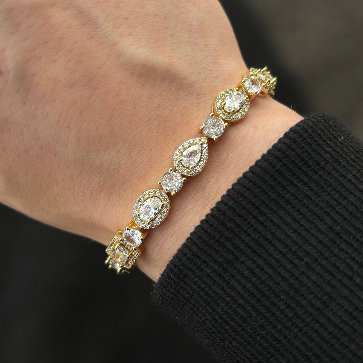 PRISM CUBE BRACELET | GOLD