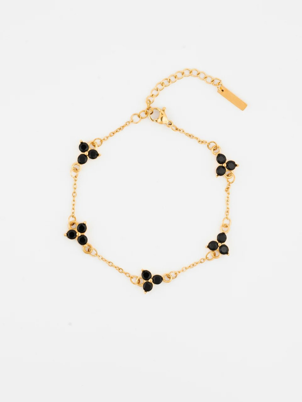 MIDNIGHT CLOVER BRACELET | GOLD