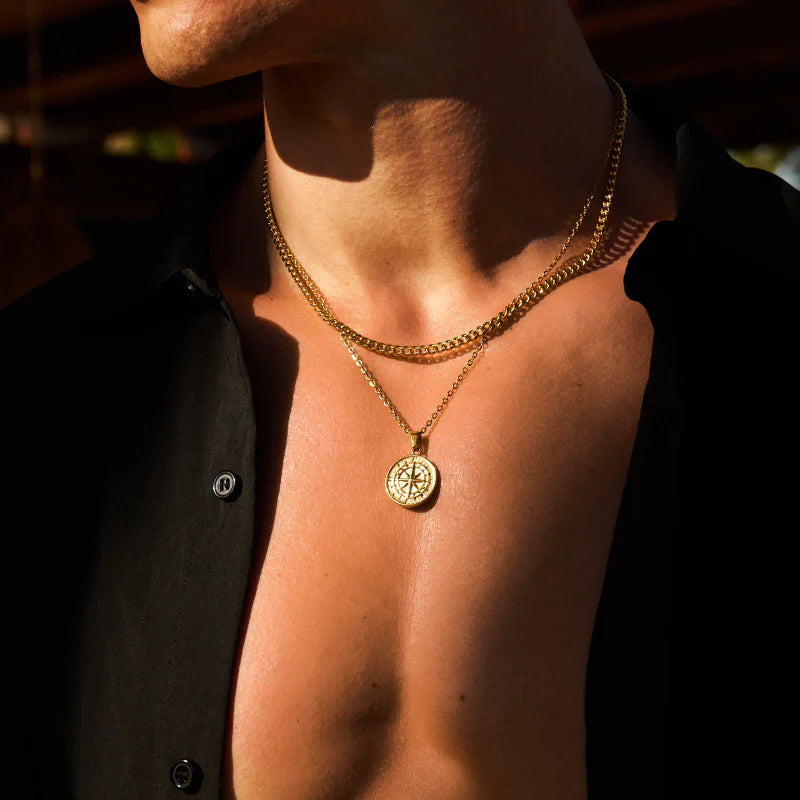 COMPASS PENDANT | GOLD